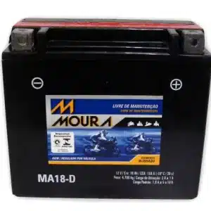 BATERIA MOTO MOURA 18AH 12V MA18-D ( YUASA YTX20L-BS )